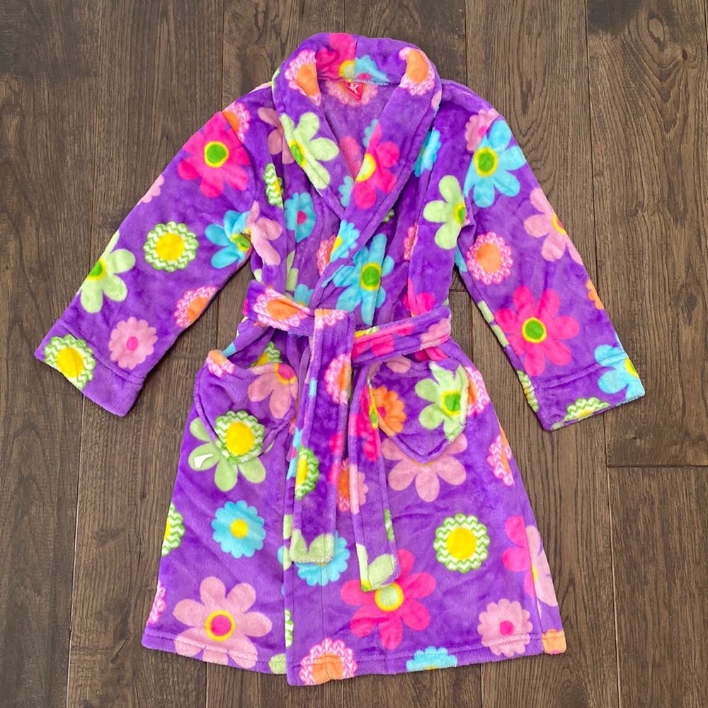 GIRLS PLUSH BATH ROBE Size 6/6x